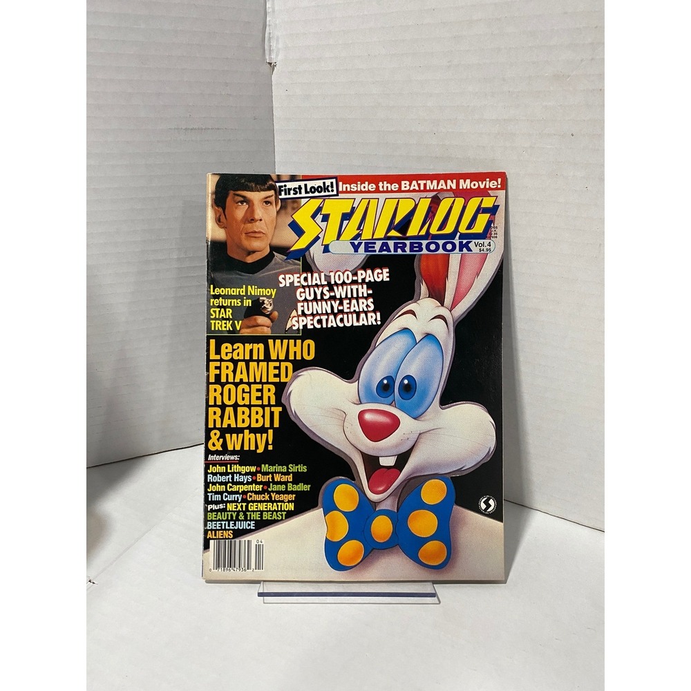 Starlog Yearbook Vol 4 Magazine Roger Rabbit Batman Star Trek 1989 Excellent